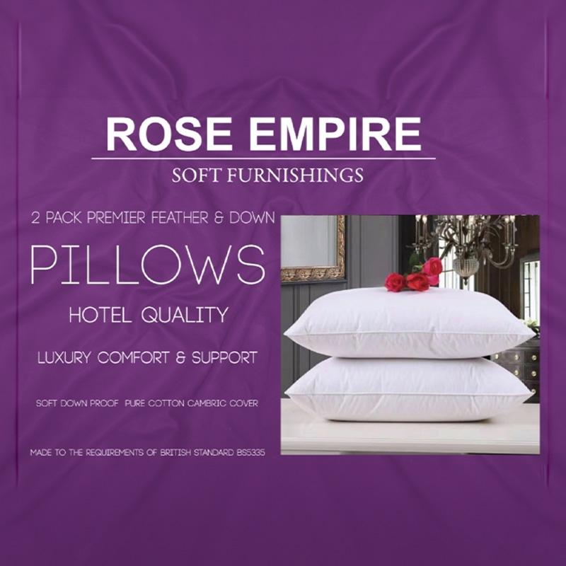 Duck Feather & Down Pillow Pair