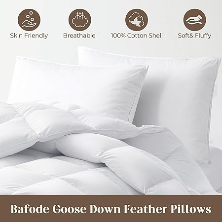 Goose Feather & Down Pillow Pair
